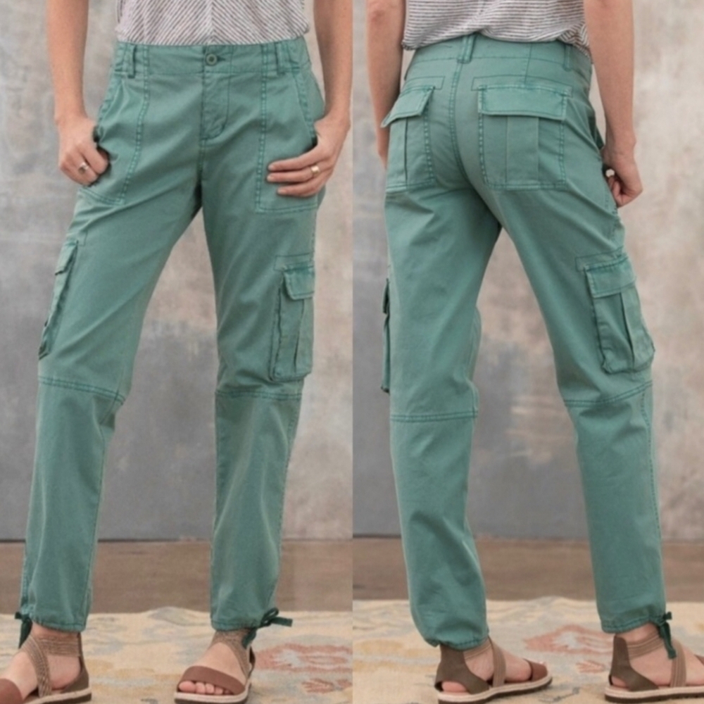 Sundance Calliope seafoam green cargo pants